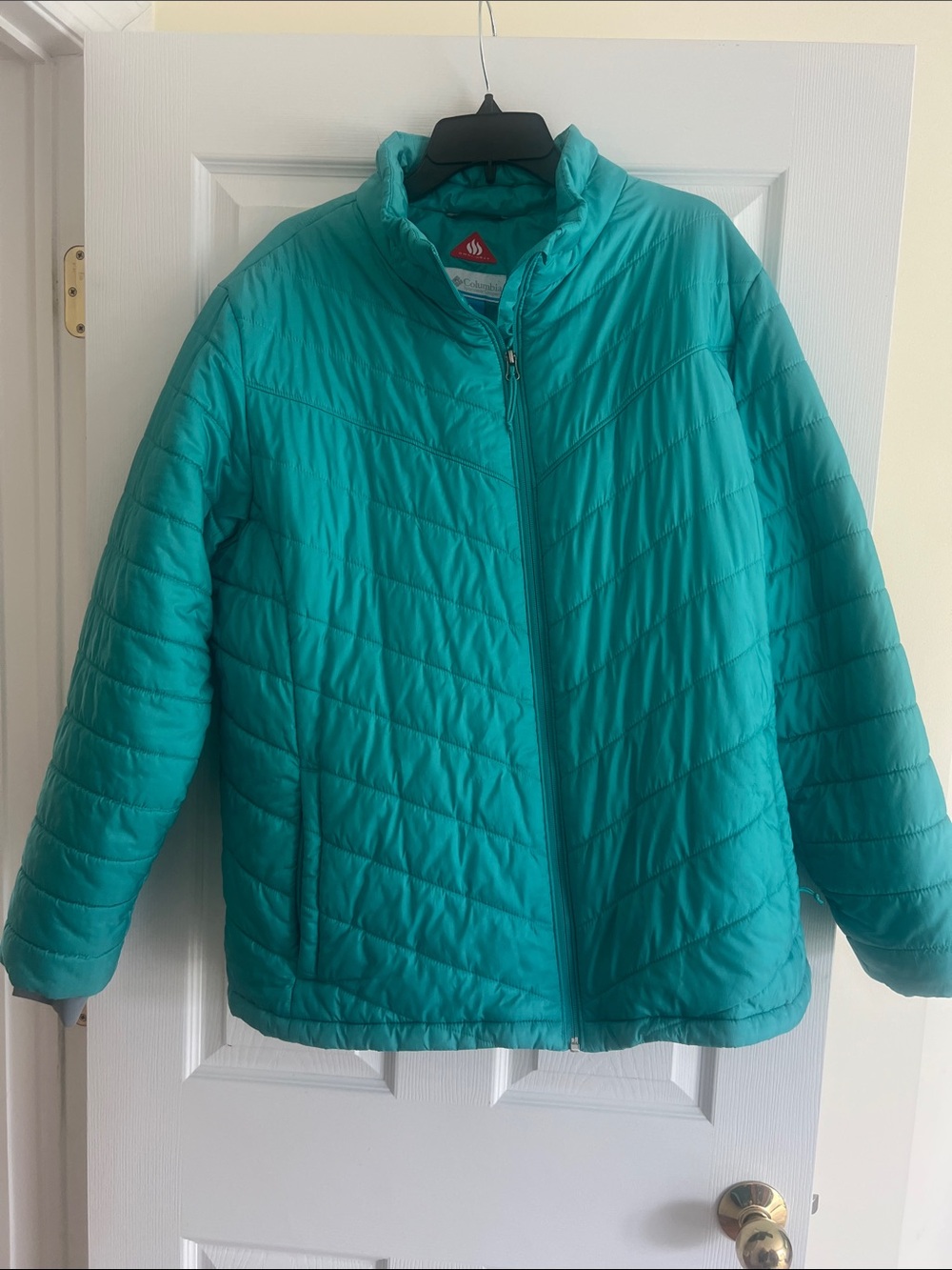 Columbia Teal Quilted Puffer Jacket
